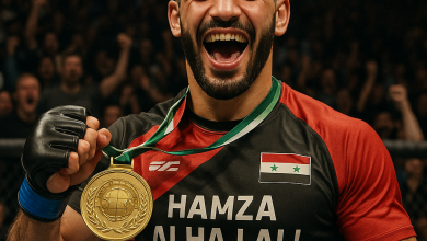 حمزة الحاج علي يتوج بلقب بطل العالم في الفنون القتالية المختلطة