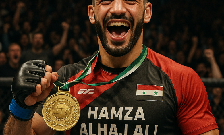 حمزة الحاج علي يتوج بلقب بطل العالم في الفنون القتالية المختلطة