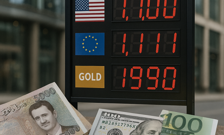 سعر الليرة السورية مقابل الدولار واليورو والذهب في 29 سبتمبر 2026