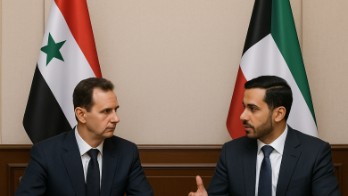 وزير الداخلية أنس خطاب يبحث التعاون الأمني مع نظيره الكويتي في أبوظبي