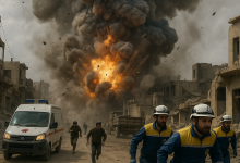 انفجارات جديدة في مستودع الأسلحة قرب منطقة العيس بريف حلب الجنوبي