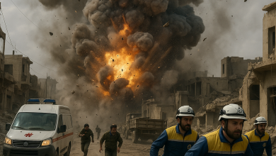 انفجارات جديدة في مستودع الأسلحة قرب منطقة العيس بريف حلب الجنوبي