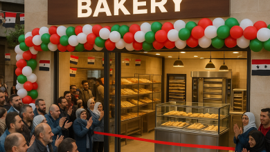 افتتاح فرن البياضة الآلي في حمص بحضور والدة عبد الباسط الساروت